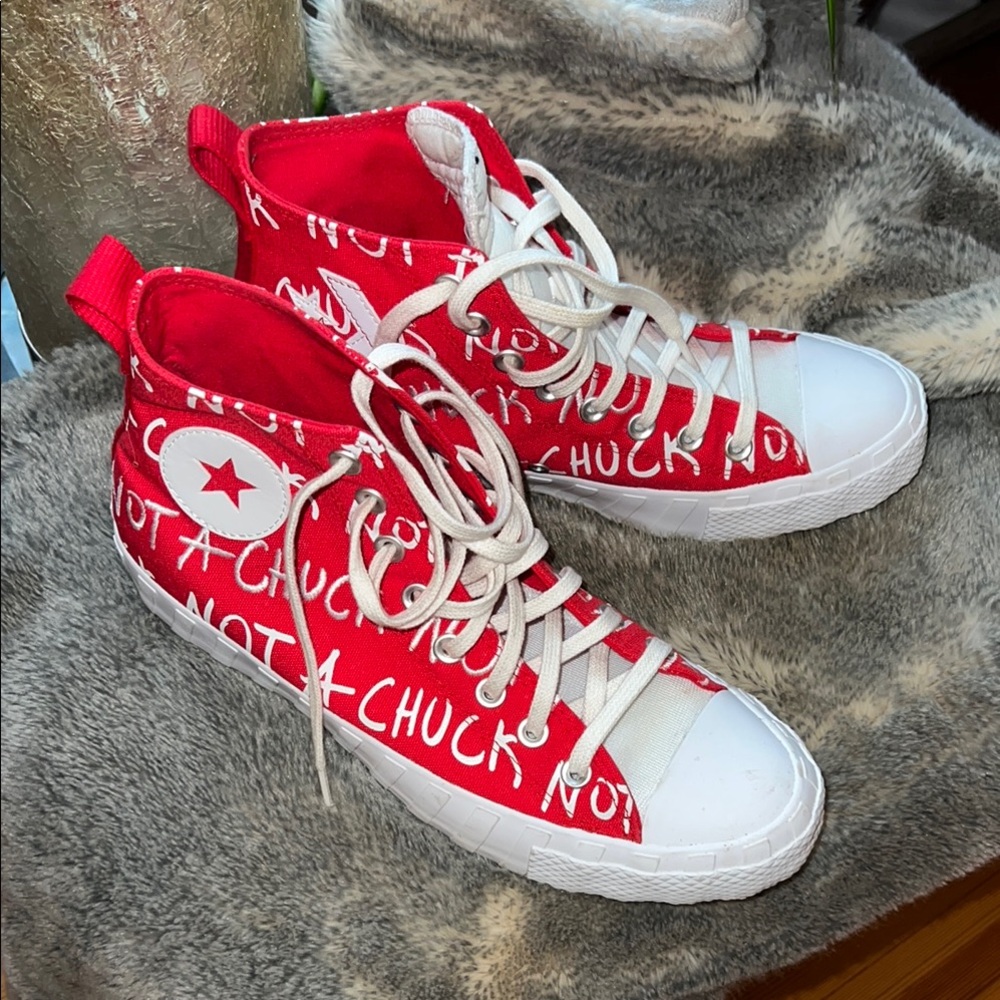 Converse Red Graphic High-Tops